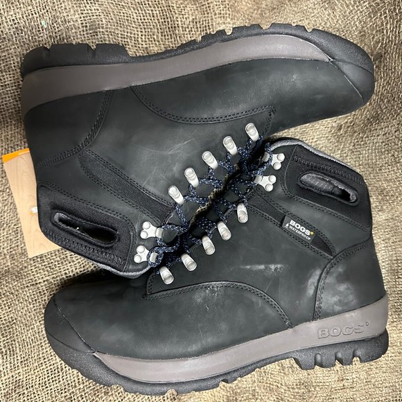 BOGS TUMALO LEATHER WATERPROOF HIKING CASUAL BOOTS 9 NEW main image 7